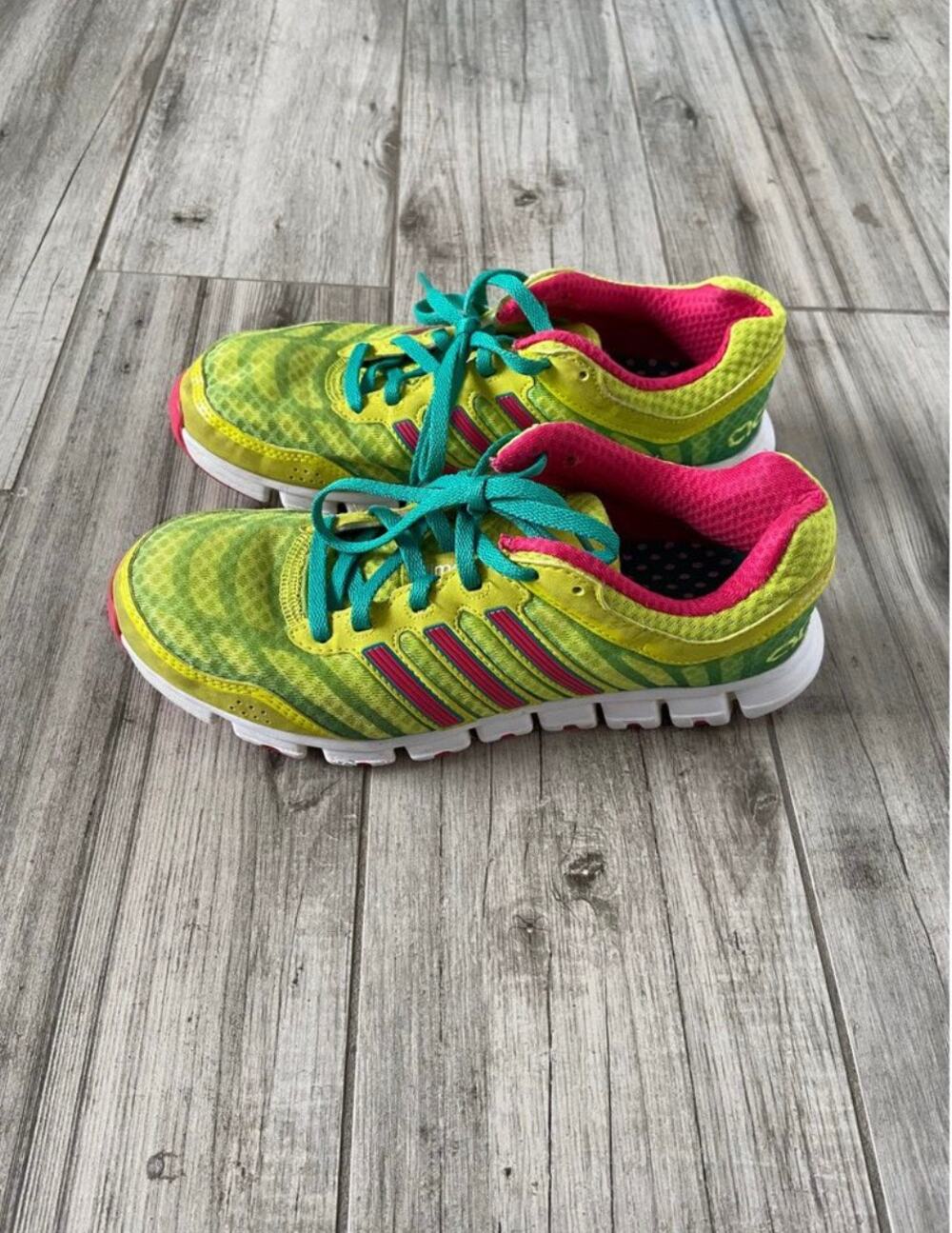 Adidas Womens Climacool Yellow Aerate 2.0 Low Top Athletic Gym Sneaker Shoes 6.5